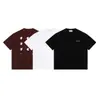 Yidao Vintage 2026 Verano Nuevo Estilo Americano Marca de Moda Diseño Simple con Estampado de Letras Cuello Redondo Corte Holgado Unisex Camiseta de Manga Corta