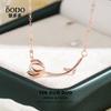 Collar de Clavel de Plata Esterlina s925 Cadena para Clavícula para Mujer Exquisito Colgante de Flor con Incrustaciones de Perlas Collar de Plata Elegante Versátil