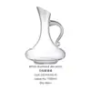 Venta directa del fabricante: Decantador de Cristal, Copa de Gran Capacidad, Copa de Vino Tinto, Alto Valor Estético, Decantador en Forma de U con Esmalte Rosa