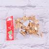 Decoraciones navideñas Colgante para árbol de Navidad 12 lazos rojos flocado no tejido lazo pequeño al por mayor
