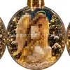 Adornos de bola de Navidad, decoraciones de bola de plástico, árbol de Navidad, Papá Noel, muñeco de nieve, renos, decoraciones de escena de tren, decoraciones navideñas
