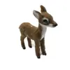 Simulación Ciervo Sika Hogar Pequeños Adornos Peluche Ciervo Blanco Ciervo de Navidad Muñeco Modelo Animal Alce Decoraciones Festivas