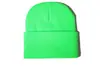 Gorro de Punto Transfronterizo Amazon Más Vendido Suministro Directo de Fábrica En Stock Panel de Luz Acrílico Versátil Europeo y Americano para Adultos Gorro Fluorescente para el Frío