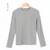 Moda Primavera/Verano 2026 Camiseta de Manga Larga para Mujer Verano Cuello en V Capa Base Top de Lyocell Tencel