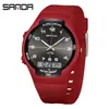 Sanda Cross-Border Novo Produto Relógio À Prova D'água Simples Esportivo Luminoso Relógio de Estudante Despertador Eletrônico Multifuncional Masculino e Feminino