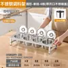 Caja de condimentos de acero inoxidable con compartimentos para condimentos, mermelada e ingredientes en polvo para hielo, adecuada para puestos