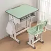 Escritorio Estilo Escuela para Estudiantes de Primaria, Juego de Escritorio y Silla de Estudio para Niños para Uso en Casa para Niños y Niñas, Juego de Escritorio para Tareas