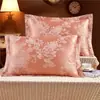 Juego de Almohadas de Algodón para Adultos Funda para Relleno de Almohada Individual Almohada Grande Funda para Almohada Par de Fundas de Almohada Jacquard de Algodón Puro