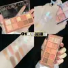Paleta de sombras de dez cores menta doce para iniciantes perolada fosca fina com brilho plateada para maquiagem de estudante maquiagem feminina