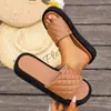 Amazon Transfronterizo Nuevas de Gran Tamaño de Suela Gruesa sin Cierre Cuadros Casuales de Verano Pantuflas Blancas