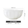 Tazón de arroz de cerámica de Jingdezhen serie Creative ZEN para el hogar Tazón pequeño tazón creativo para fideos tazón de arroz vajilla de porcelana blanca de hueso Tazón