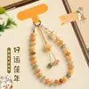 Boa Sorte Ano do Lótus Raiz Bodhi Conta de Ábaco de Dunhuang Pingente de Celular para Mulheres Novo Estilo Chinês Nicho Patinha de Gato Gentil Cordão de Celular