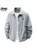 Chaqueta Personalizada Jeep Spirit Jeep para Hombre Verano Solapa Chaqueta de Seda de Hielo Ropa Protectora Solar de Seda de Hielo para Hombre