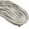 Cuerda de Algodón Trenzada de 16 Hilos de Doble Capa de 6 mm para Cintura Cuerda para Sombrero Cuerda de Cordón para Jalar Accesorios de Ropa Hechos a Mano DIY Cuerda de Hilo de Algodón