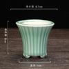 Vaso de cerâmica criativo mini vaso para suculentas vaso redondo quadrado vaso para varanda escritório mesa vasos para bonsai fábrica atacado