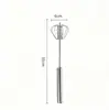 Batedor de Ovos Semiautomático de Aço Inoxidável Spot Misturador Rotativo de Pressão Manual Ferramenta de Cozinha para Cozinhar Bolo