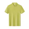 Camisa Polo de Seda de Amora Mesclada 220g, 40 Fios, com Gola, Roupa de Trabalho Feita Sob Medida, Camisa Cultural para Grupo, Roupa de Trabalho Bordada com Texto Impresso