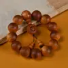 Pulseira Redonda de Contas de Cipreste Taihang Envelhecido Alto Teor de Óleo 15,18,20 Círculo Único Pulseira Transparente para Homens e Mulheres