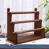 Estante de Exhibición de Almacenamiento de Madera de Múltiples Niveles Spot Estante Decorativo para Macetas Estante de Almacenamiento Hecho a Mano para Sala de Estar Estante de Madera para Joyería