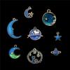 Precio especial, suministro de aleación de aceite, accesorios de bricolaje, pendientes de esmalte chapados en oro, accesorios colgantes, joyería, 8/bolsa