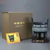 Trípode Redondo de Cobre, Trípode Redondo de Latón, Trípode Redondo de Tres Patas, Base de Caja de Regalo Souvenir, Tarjeta de Felicitación, Entregado en tu Puerta