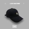 Gorra Color Ciruela para Mujer Primavera y Verano Estilo Coreano Versátil ins Gorra de Béisbol Moda Tendencia Parche Protector Solar Gorra con Letra R