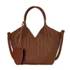 Bolso de alta gama con patrón tejido de nicho para mujer, nuevo bolso cruzado de moda 2026 para ir al trabajo, bolso de mano, bolso tote, bolso cubo
