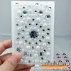 Cara Cara Autoadhesivo Maquillaje Pegatina Ceja Diamante Pegatina Bola de Diamante Niños Mariposa Tul Hilo de Seda Escenario Actuación