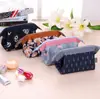Bolsa de Cosméticos de Moda, Portátil y Sencilla, Neceser con Estructura de Acero, Impermeable, Gran Capacidad, Bolsa de Almacenamiento Multifuncional para Cosméticos de Viaje