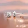 Pendientes Huajie Europeos y Americanos Transfronterizos de Deseo Geométricos Simples para Mujer, Pendientes Elegantes Clásicos de Circonita, Accesorios Diarios de Moda
