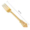 Nuevo juego de cuchillo y tenedor retro para bistec, vajilla de plástico desechable grado alimenticio, combinación de tres piezas engrosada de cuchillo, tenedor y cuchara para comida occidental