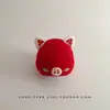 Gorro Festivo Rojo para Bebé de Año Nuevo Otoño e Invierno Bebé Pequeño Meses Edad Gorro de Lana Tejida Cálido Gorro para Bebé de Un Año Invierno