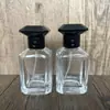 Suministro en Stock B014-30Ml Botella de Vidrio Transparente con Tapa de Rosca para Perfume, Botella Vacía con Atomizador de Presión para Dispensar Cosméticos
