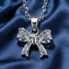Collar de Lazo Completo de Circonita con Diamantes para Mujer, Cobre Chapado en Oro, No se Desvanece, Estilo Ins Europeo y Americano, Colgante de Lujo Ligero, Artículo Popular Transfronterizo