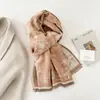 Bufanda Cálida Nueva Color Caqui para Otoño e Invierno para Mujer, Bufanda Chal de Doble Uso para Aire Acondicionado, Bufanda de Cuello de Moda de Cachemira Sintética para Estudiante