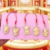 Pegatina de Teléfono de Oro Puro Año Nuevo del Caballo: ¡Princesa, por favor hazte rica pronto! Regalo de Pegatina Dorada del Dios de la Riqueza
