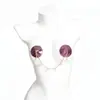 Cubretetinas Sexy Transfronterizos Europeos y Americanos Campana Productos para Adultos Erotismo Provocación Parches para Pezones Accesorios Parches para Pezones Lentejuelas Invisibles para Hombres y Mujeres