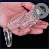 Manga de Cristal de Macis Picante para Hombre Manga Peniana Engrosada Ampliada Manga de Esencia de Bloqueo Piel Excesivamente Envolvente Anillo de Re-carrera Manga Din