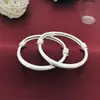 Plata de ley S999 bebé bebé pulsera de plata de ley cerradura de larga vida femenina redonda brillante panza enrollada Pulsera para niños bebés Hombres y mujeres