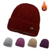 Gorro de terciopelo grueso nuevo para adultos mayores y ancianos, cálido de lana para invierno, gorro de abuela