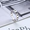 Anillo de plata esterlina s925 al por mayor para hombre, anillo de estrella de cinco puntas con apertura, plata tailandesa retro, joyería de tendencia de personalidad