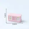 Muebles Creativos Elásticos Q Rosas, Accesorios Decorativos Hechos a Mano para Casas de Muñecas DIY, Adornos Pequeños para Paisajismo de Sala de Estar en Miniatura