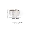 Anillos de Acero Inoxidable Geométricos Simples Estilo Europeo y Americano de Venta Caliente Transfronteriza, Joyería Versátil de Personalidad de Nicho de Lujo Ligero, Al por Mayor en Stock