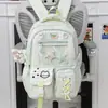 Mochila para Estudiante Universitario Bolsa para el Dolor Estudiantes de Secundaria y Preparatoria Gran Capacidad Alta Apariencia Mochila Transparente de Doble Hombro Mochila con Múltiples Bolsillos Mujer