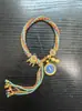 Cuerda Colorida Estilo Tíbet con Ocho Deidades Guardianas, Pulsera Thangka, Pulsera del Año Zodiacal, Cuerda Roja, Pulsera Tejida de Cuerda Unisex
