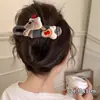 Grampo de cabelo com laço floral para mulheres, grampo de cabelo torcido elegante e sofisticado, acessório de cabelo para penteados presos, piranha