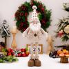 Adornos de muñeca retráctiles transfronterizos Haube: un arreglo navideño para personas mayores con un muñeco de nieve y un alce retráctil.