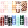 Caja de Set de Puntas para Uñas Manicura Sólida Color Mate con Brillo Estilo Francés de 288 Piezas, el Más Vendido de Amazon