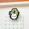 Portanotas sellador divertido con temática de verduras, estilo ins, alto atractivo estético, clip de acrílico PP de doble cara, clip para almacenamiento de exámenes, clip para agenda