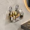 Estante de almacenamiento con ventosa para baño, sin perforaciones, sin costuras, para colgar en la pared, para el hogar